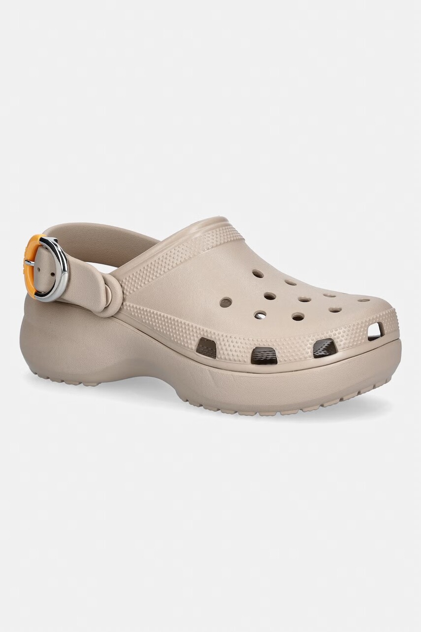 Crocs šľapky na platforme dámske Classic Platform Buckle Clog