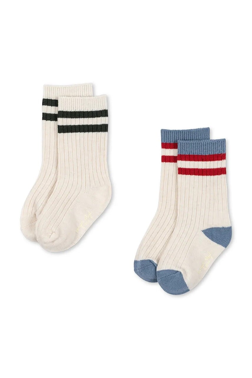 Konges Sløjd ponožky detské 2-pak RIB SOCKS