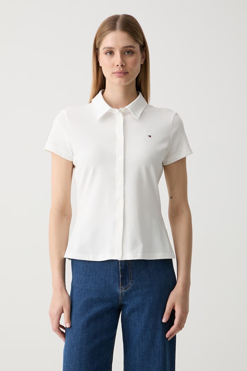 Tommy Hilfiger košeľa dámska bavlnená s elastanom