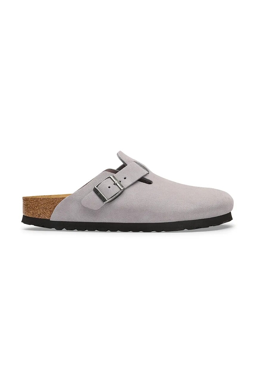 Birkenstock šľapky mules semišové Boston Suede Leather