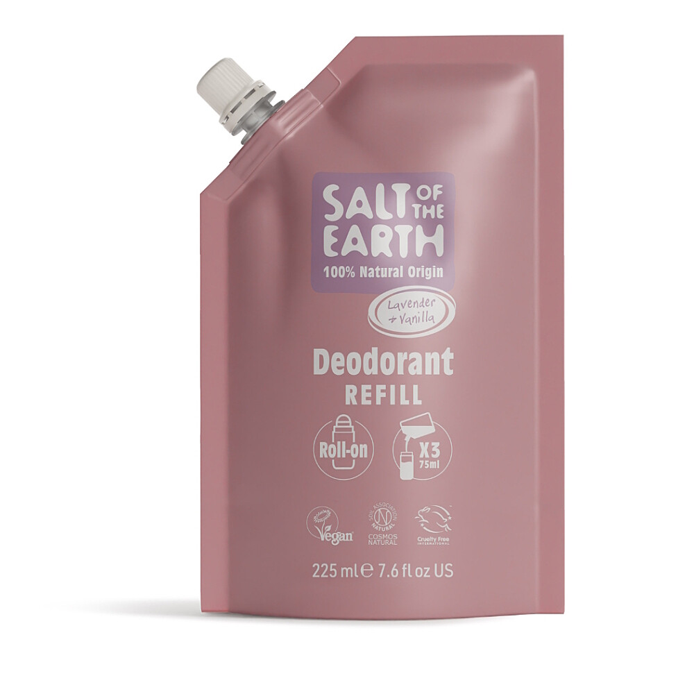 SALT OF THE EARTH Prírodná deo roll-on náplň lavender & vanilla 225 ml