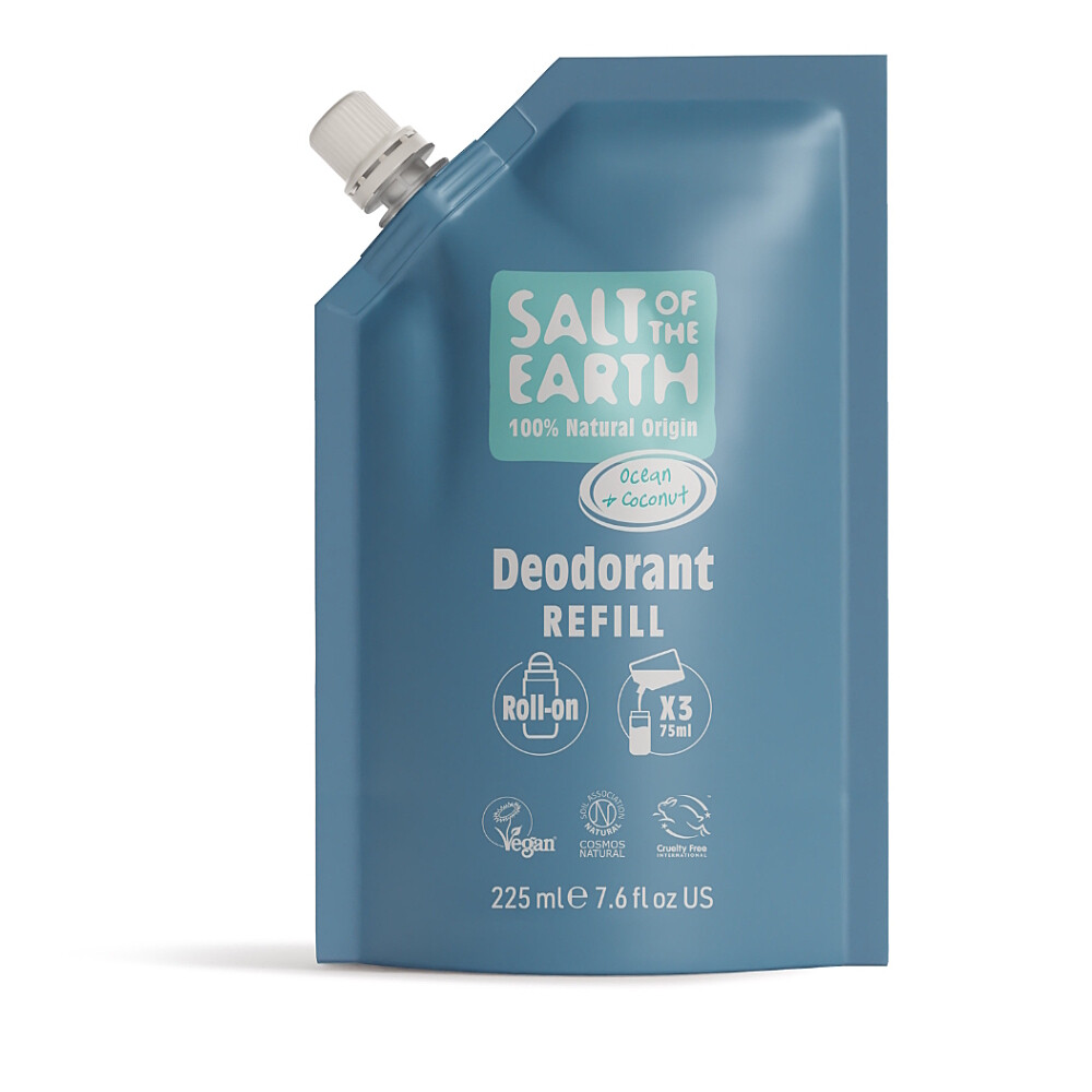 SALT OF THE EARTH Náplň prírodná deo roll-on ocean & coconut 225 ml