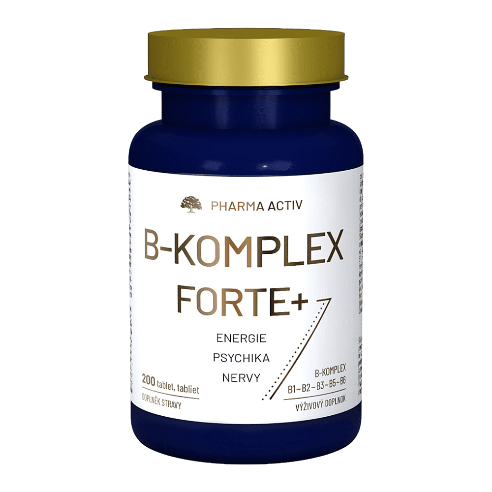 PHARMA ACTIV B-komplex forte+ 200 tabliet