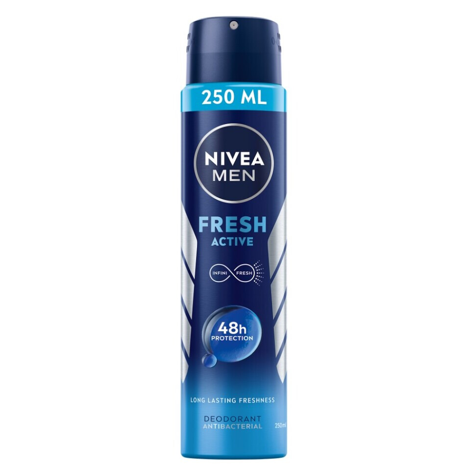 NIVEA Men Sprej Antiperspirant Fresh Active 250 ml