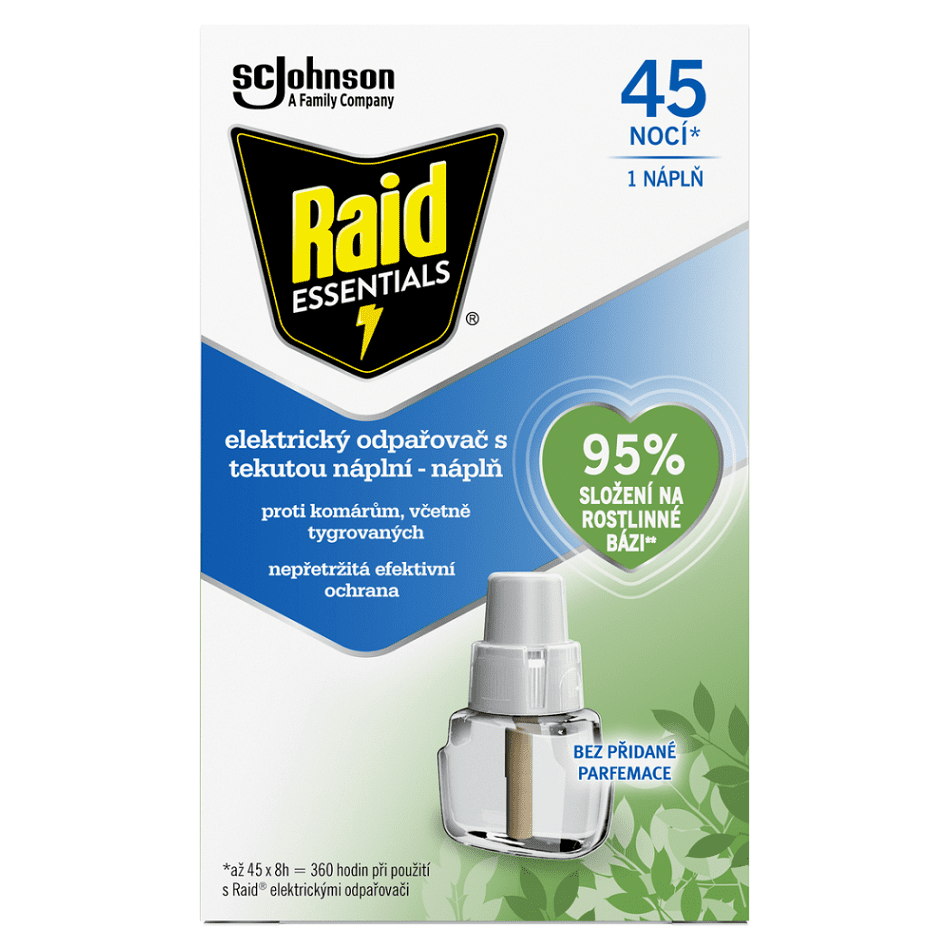 RAID Essentials náhradná náplň do elektrického odparovača 45 nocí