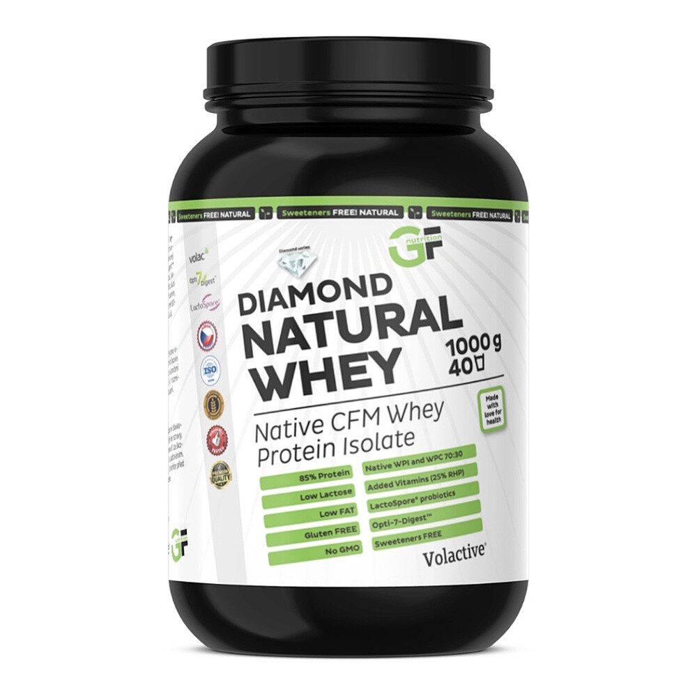 GF NUTRITION Diamond natural whey proteín natural 1000 g