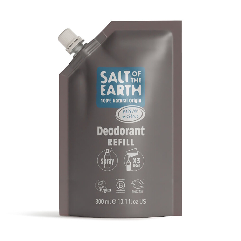 SALT OF THE EARTH Náplň dezodorant spray vetiver & citrus 300 ml