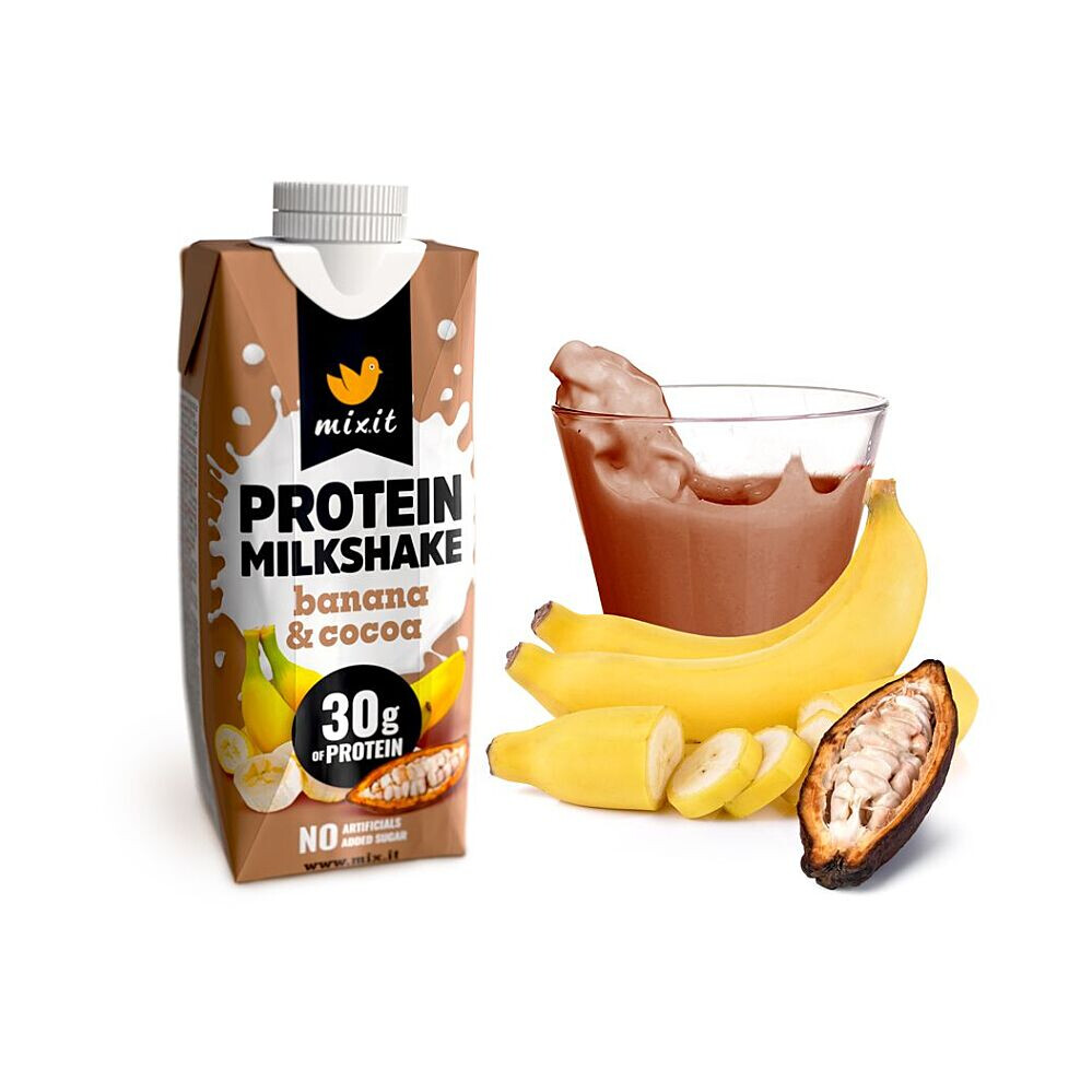 MIXIT Proteínový milkshake banán a kakao 330 ml