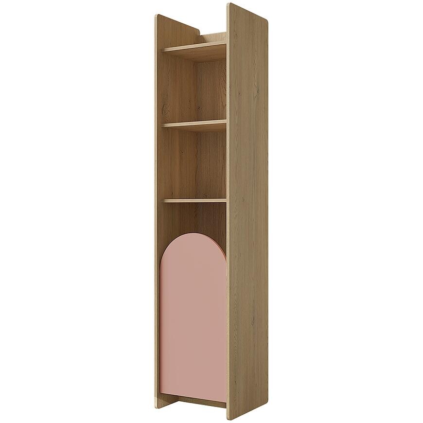Regál Lexi 3l cremona/Macadamia/Ružová