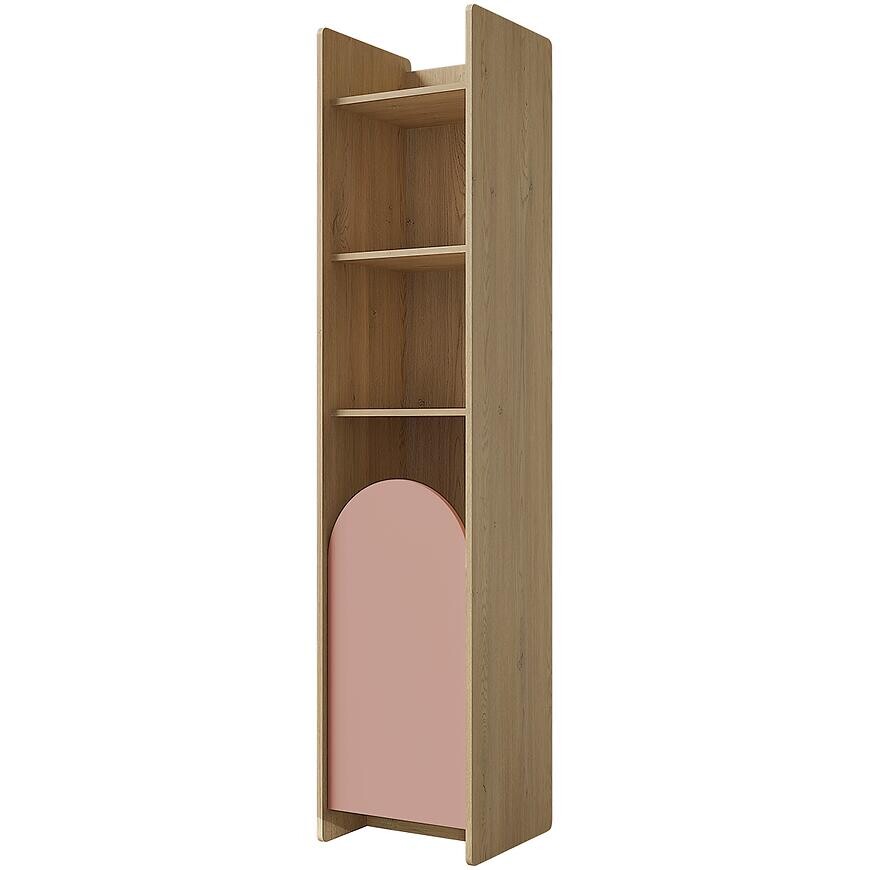 Regál Lexi 3p Cremona/Macadamia/Ružová