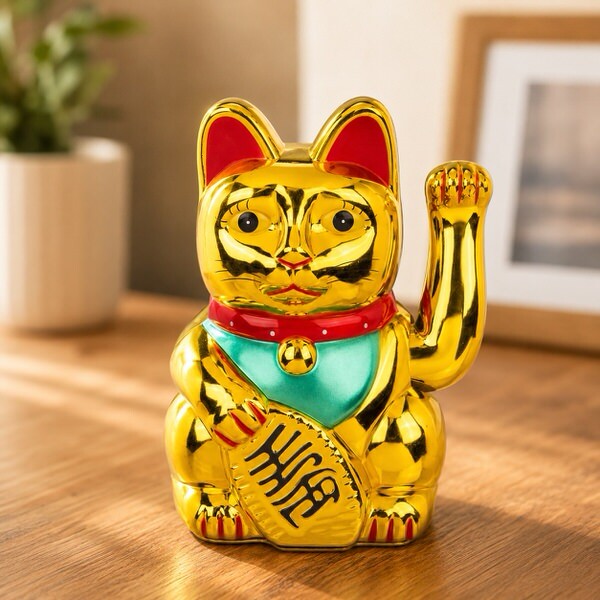 Mávajúca mačka šťastia Maneki Neko