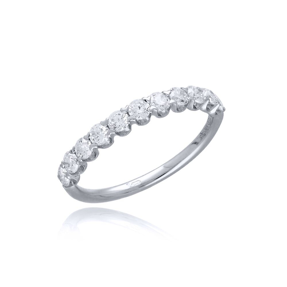 MOISS Očarujúce diamantový prsteň z bieleho zlata RAL00142-P 56 mm