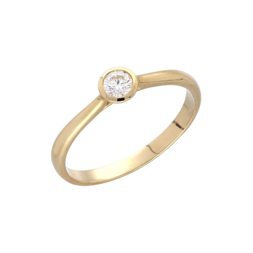 MOISS Diamantový prsteň zo žltého zlata RAL00127-P 58 mm