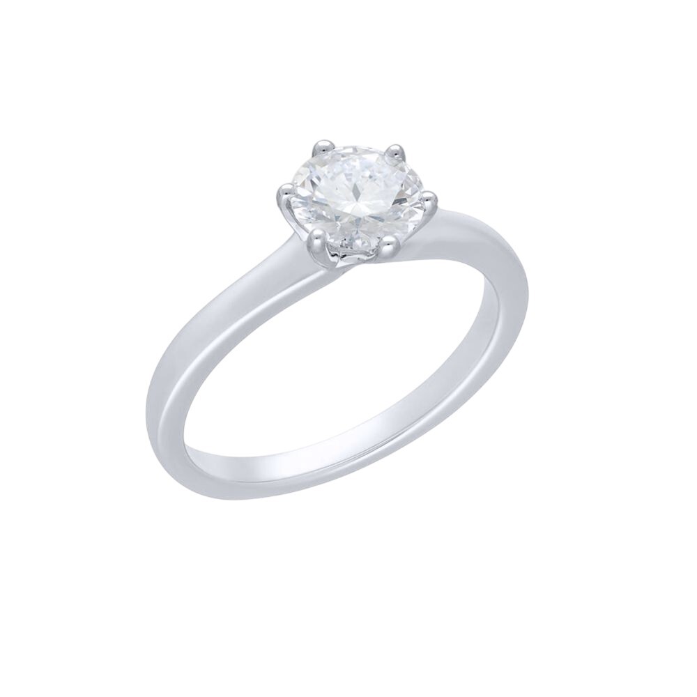 MOISS Diamantový prsteň z bieleho zlata RAL00210-P 54 mm