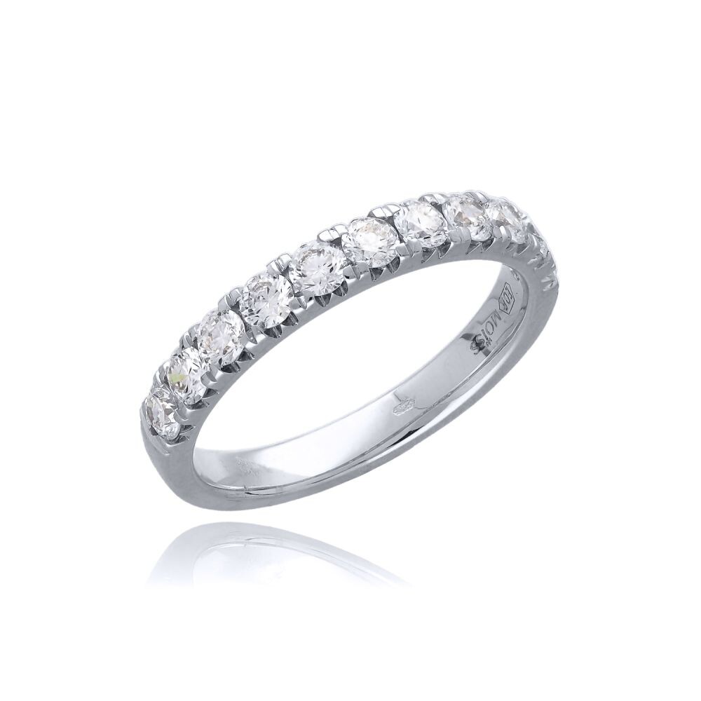 MOISS Úchvatný diamantový prsteň z bieleho zlata RAL00172-P 56 mm
