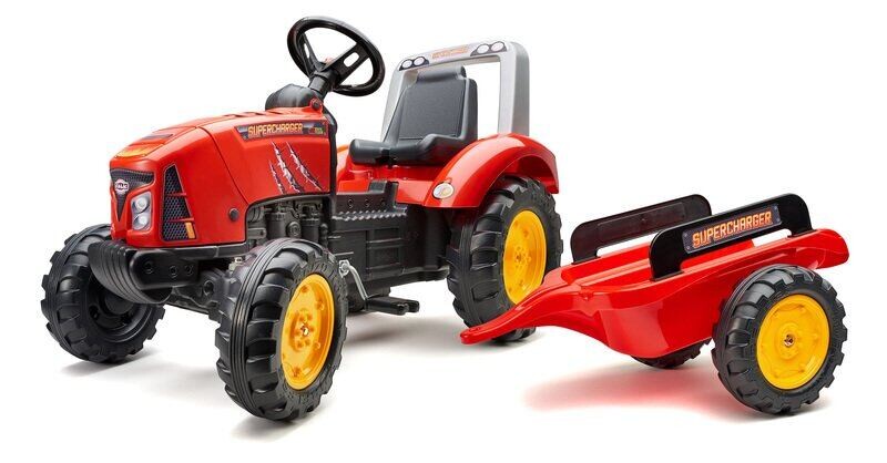 FALK Šliapací traktor Supercharger červený