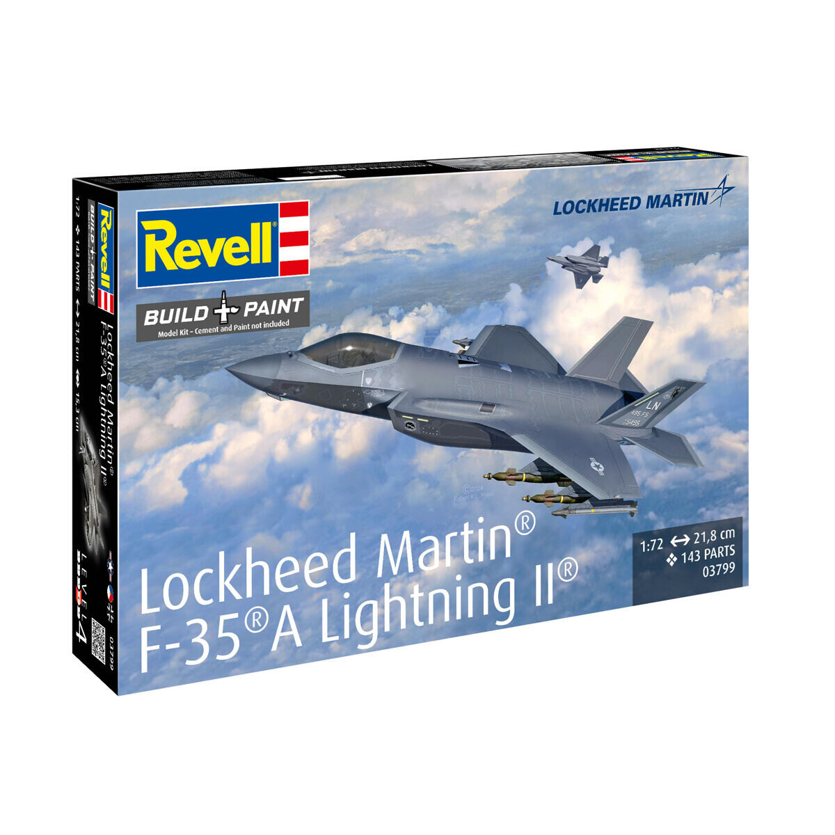 Revell Plastic ModelKit lietadlo 03799 - F-35A (1:72)