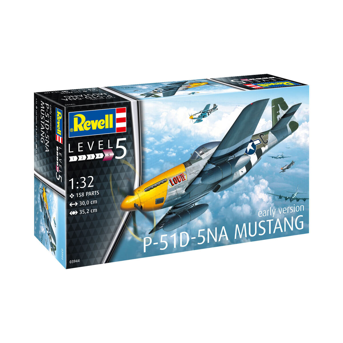 Revell Plastic ModelKit lietadlo 03944 - P-51D-5NA Mustang (1:32)