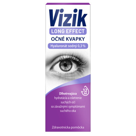 VIZIK Long effect očné kvapky s hyaluronátom sodným 0,3 % 10 ml