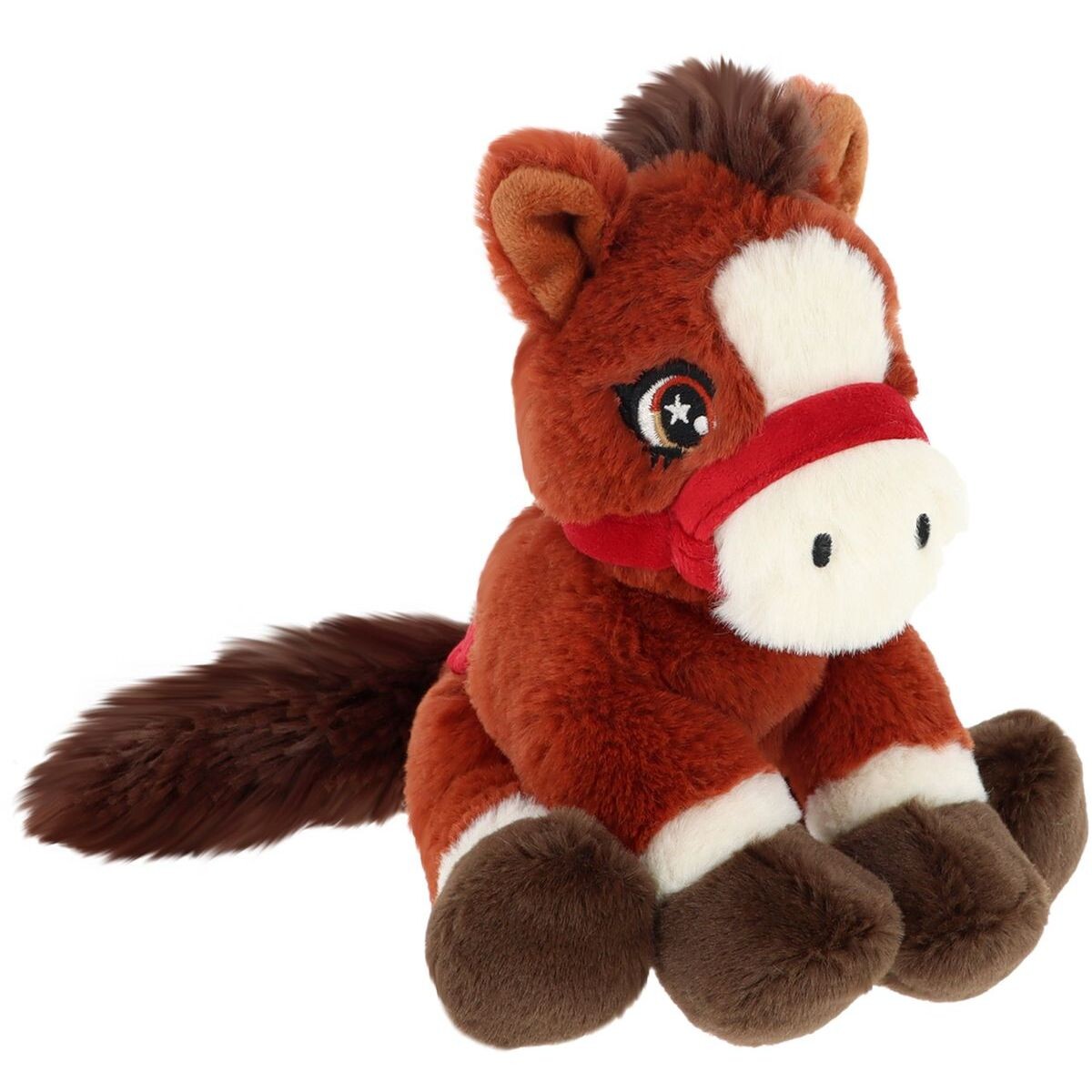 KEEL TOYS Keeleco Poník s chvostom 22 cm 3 rezavý