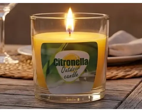 Sviečka proti hmyzu Citronella, žltá%