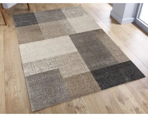 Koberec Thales 120x160 cm, béžové kocky%