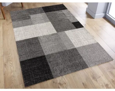 Koberec Thales 160x220 cm, šedé kocky%