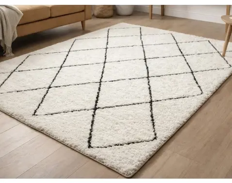 Koberec Ideal Shaggy 120x170 cm, krémový diamant%
