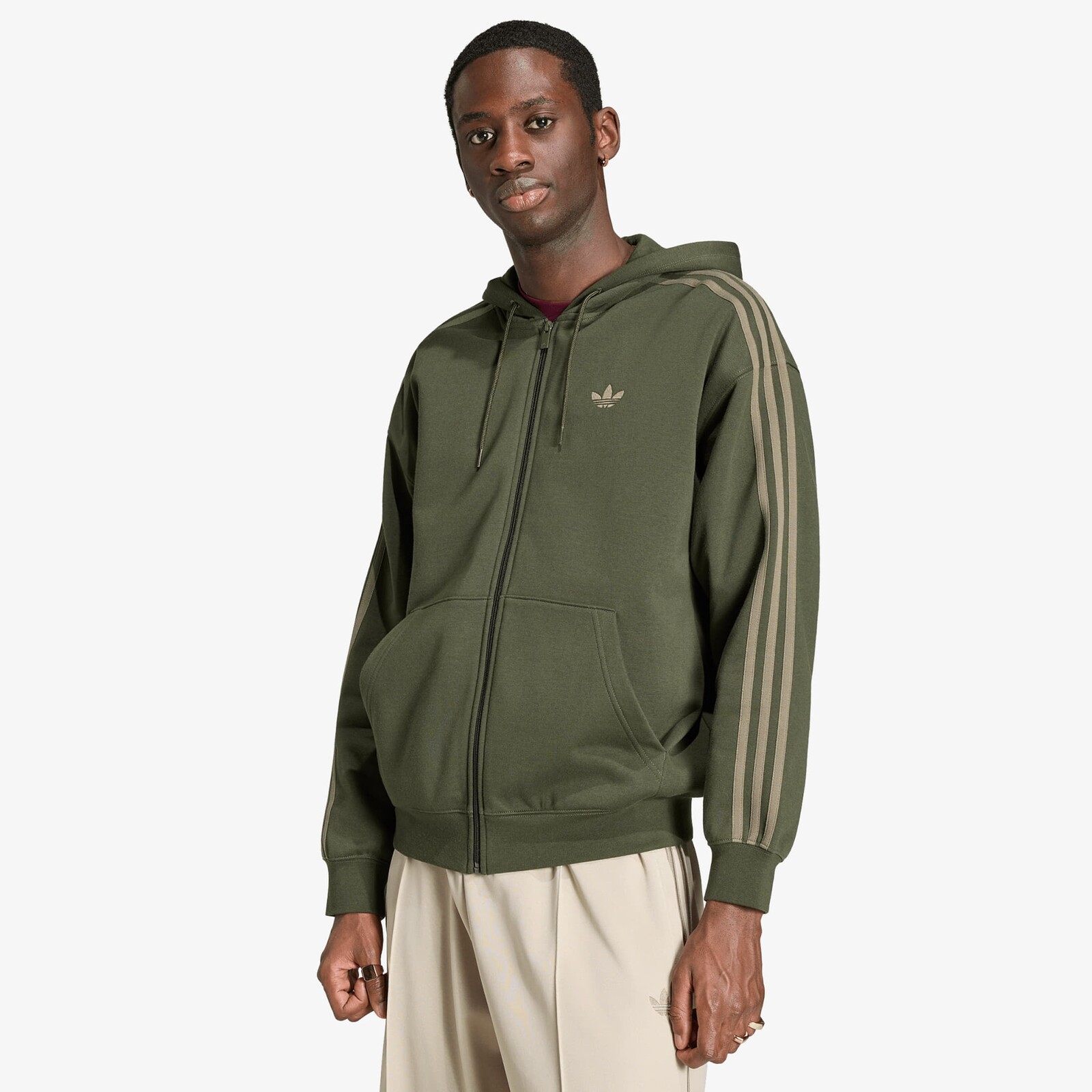 Mikina adidas Baggy Fz Hoodie Night Cargo XL