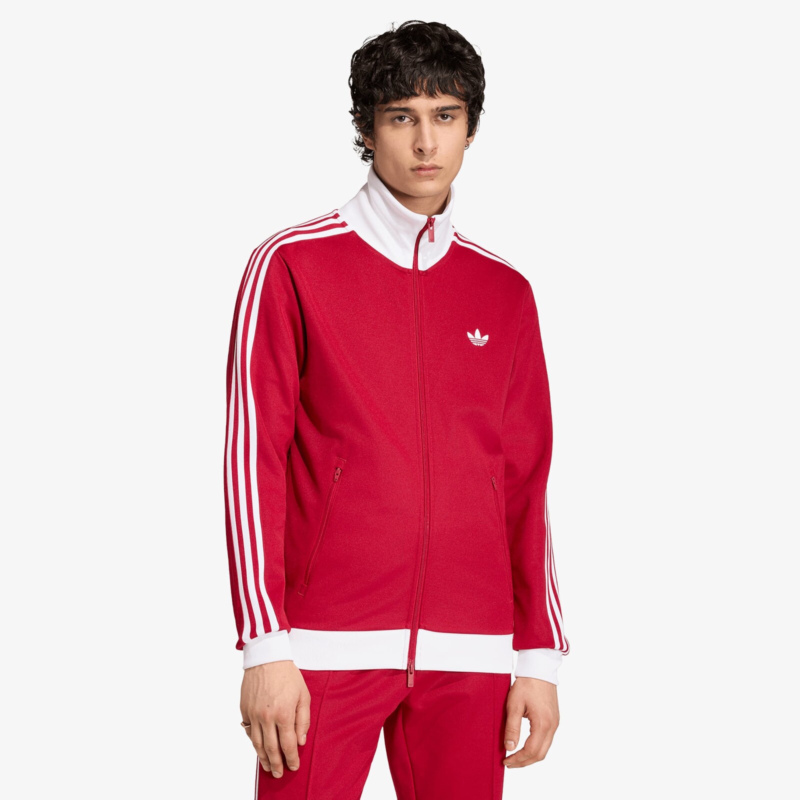 Mikina adidas Beckenbauer Tt Team Victory Red/ White XL