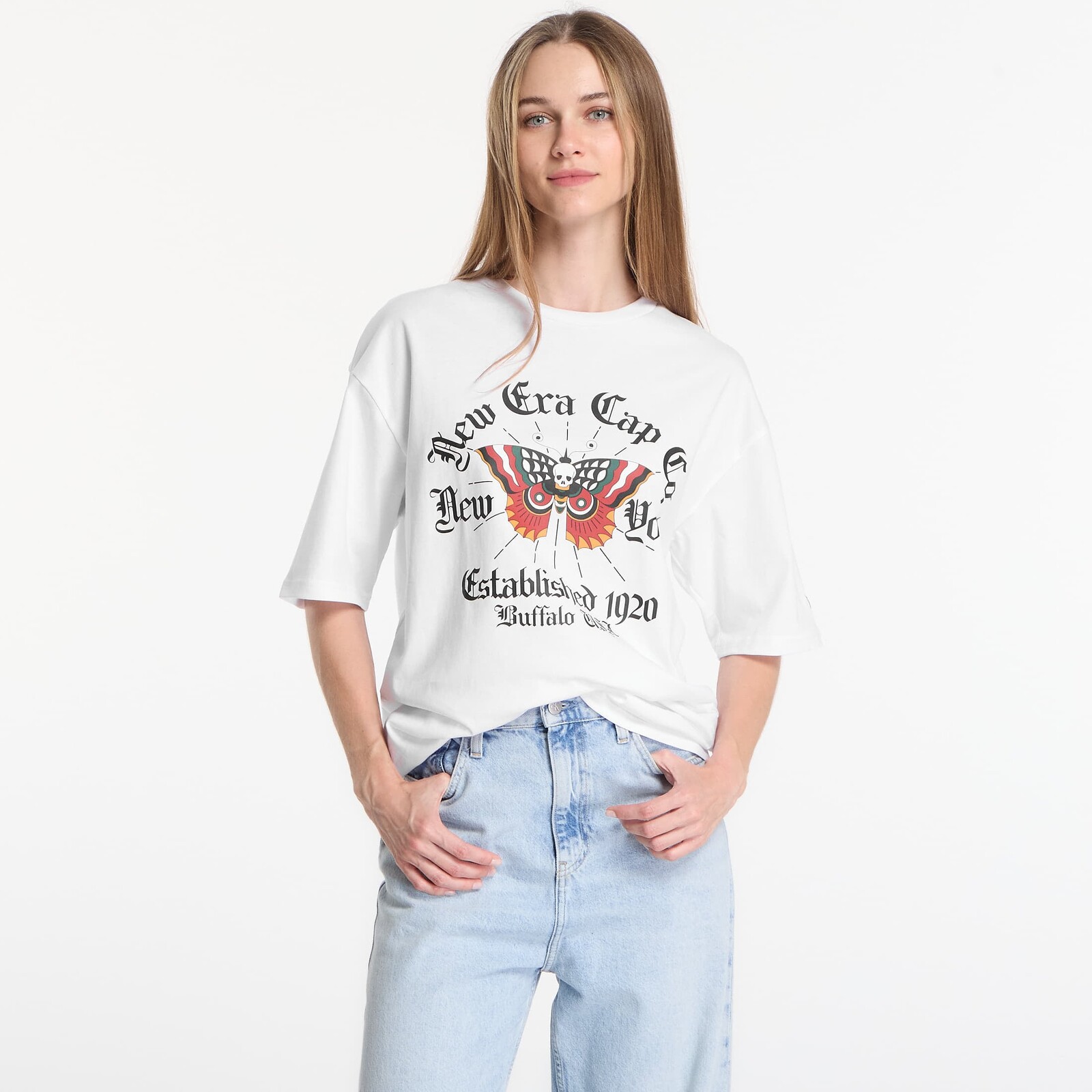 Tričko New Era OS Graphic Tee UNISEX Optic White XL