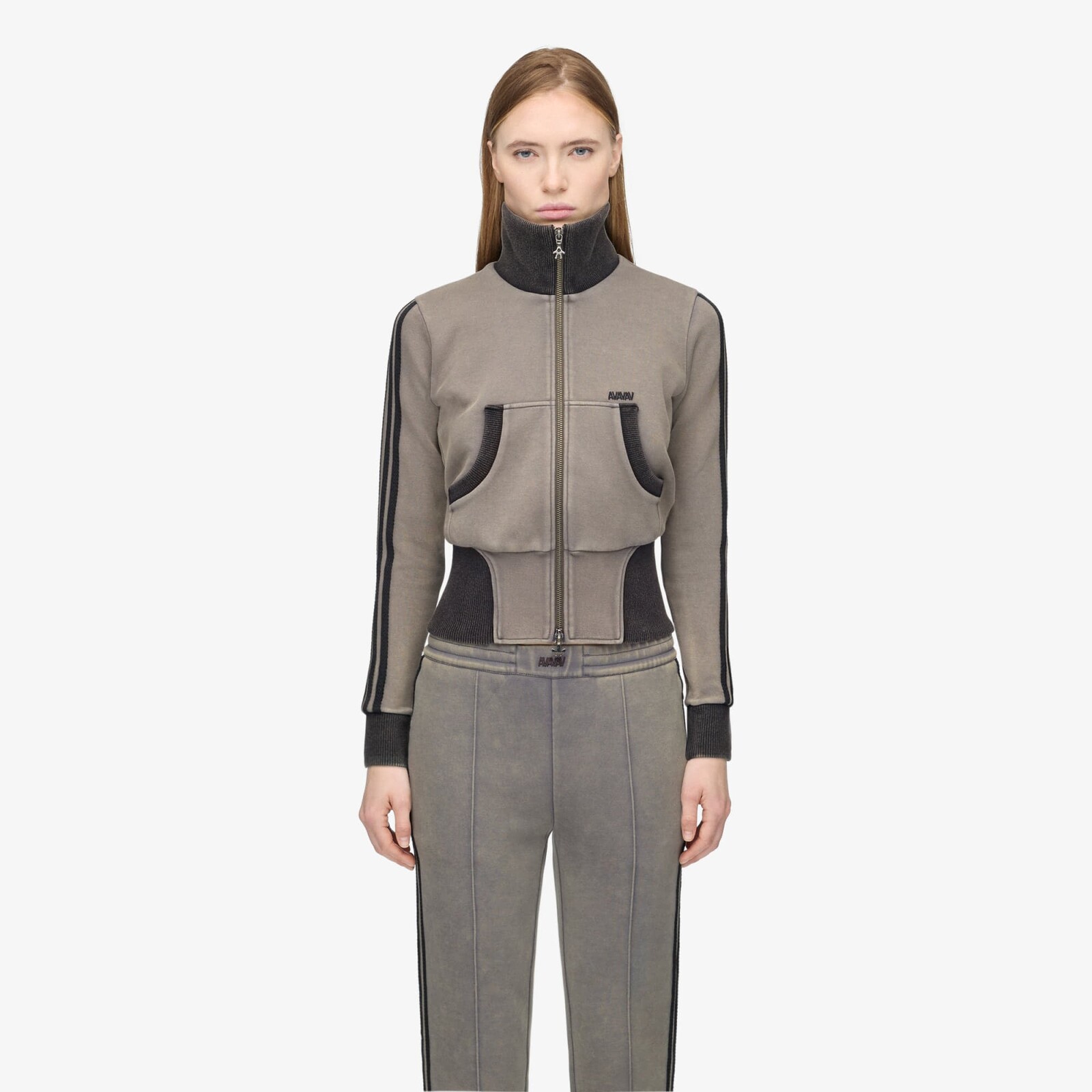 Mikina adidas By Avavav Cropped Tt Grey Four S