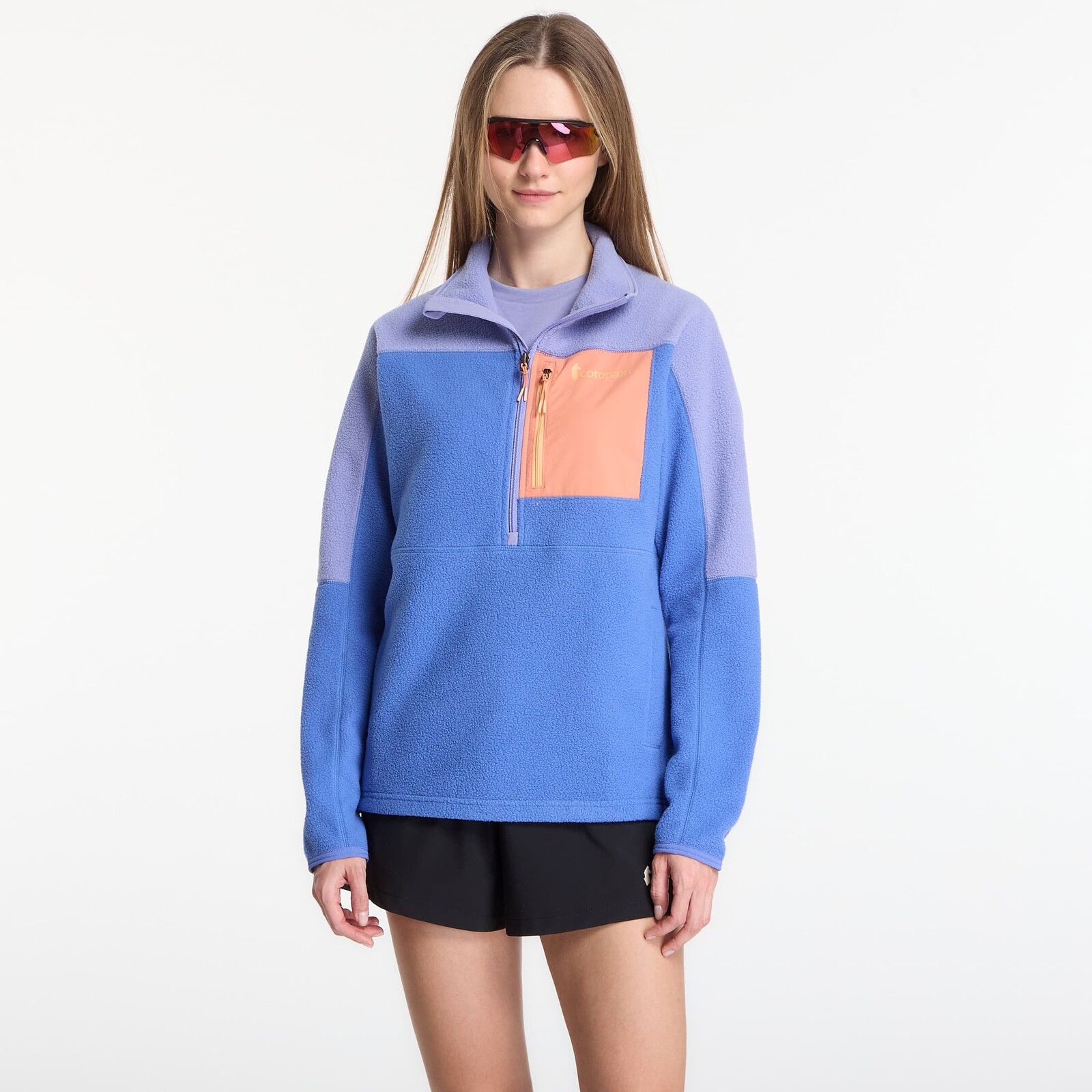 Mikina Cotopaxi W's Abrazo Fleece Half-Zip Jacket Aster and Azure L