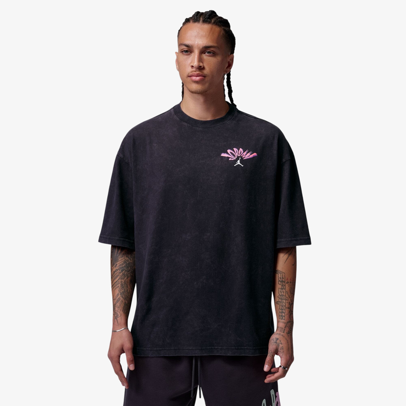Tričko Jordan Flight Men's T-Shirt Black/ White XXL