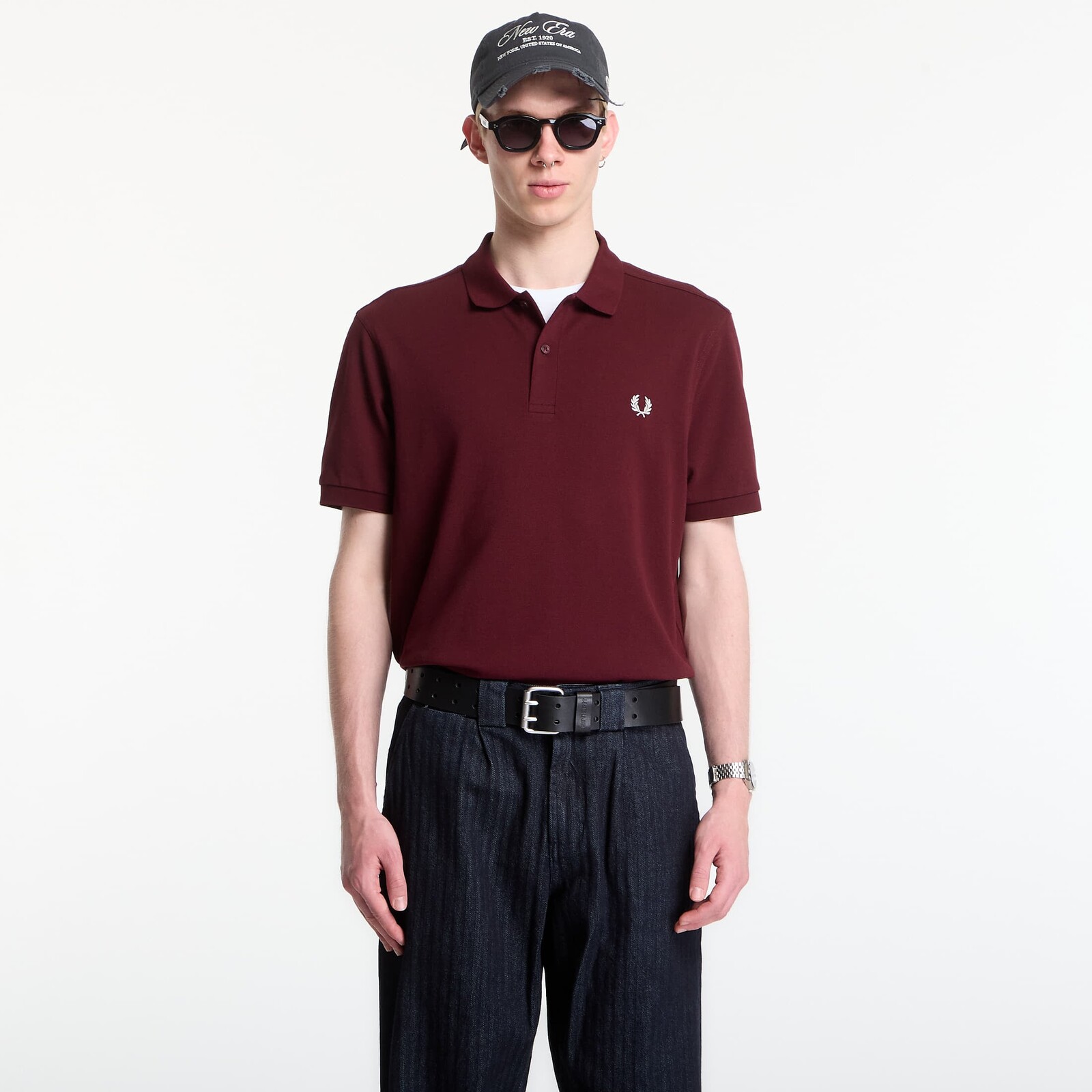 Tričko Fred Perry The Fred Perry Shirt Oxblood L