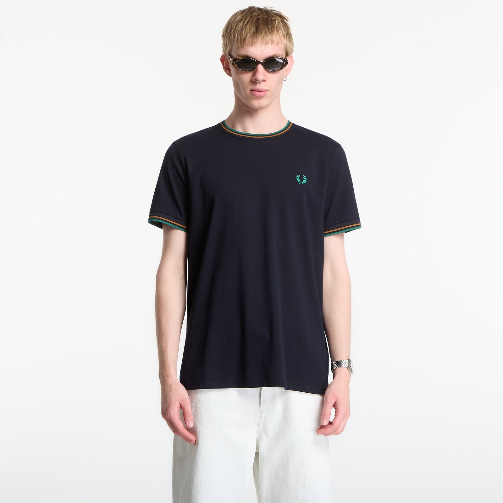 Tričko Fred Perry Twin Tipped T-Shirt Navy XL