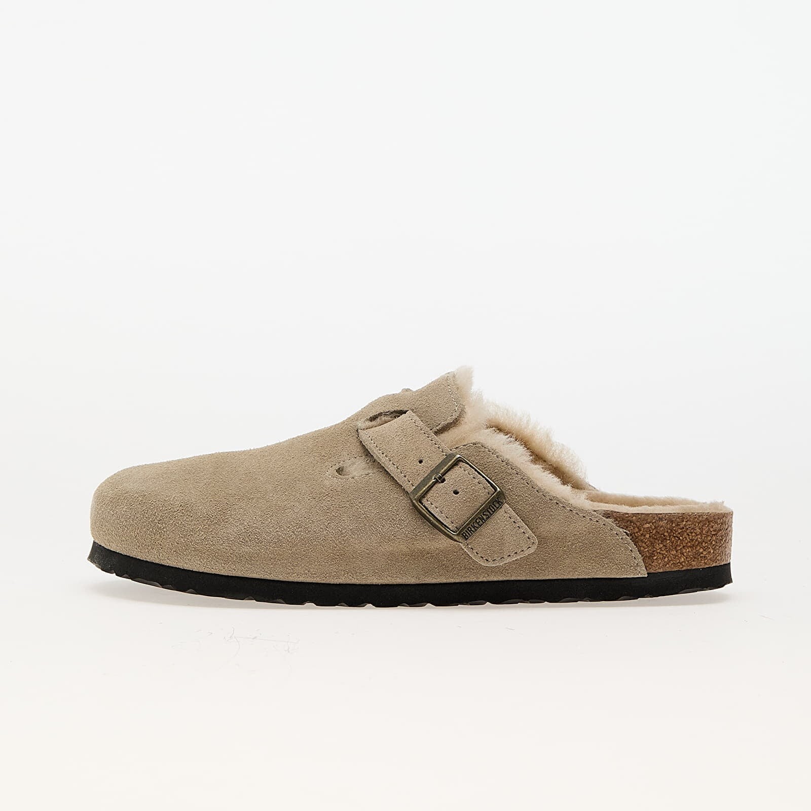 Tenisky Birkenstock Boston Shearling Suede Leather/Fur Taupe EUR 39