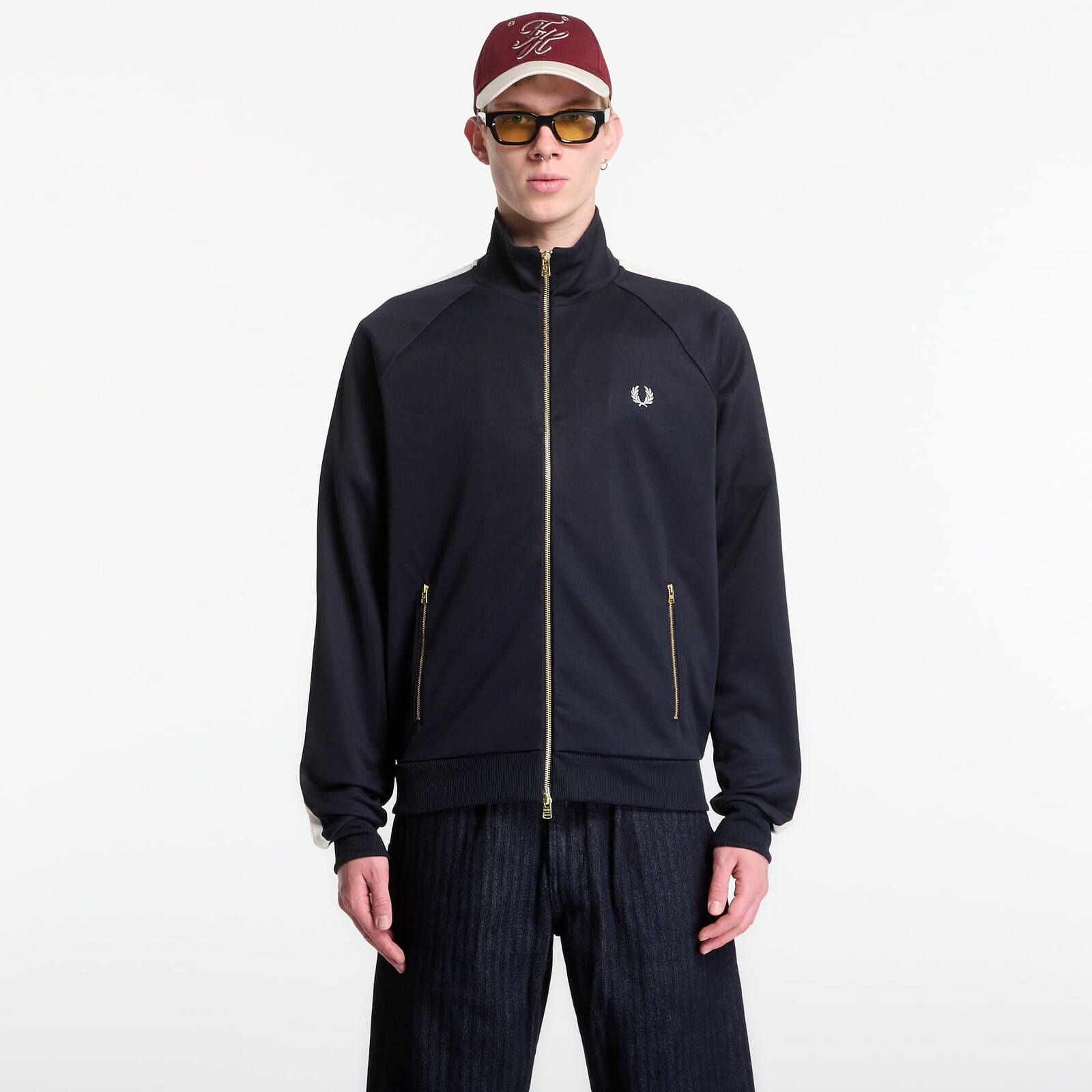 Mikina Fred Perry Cable Taped Track Jacket ? M