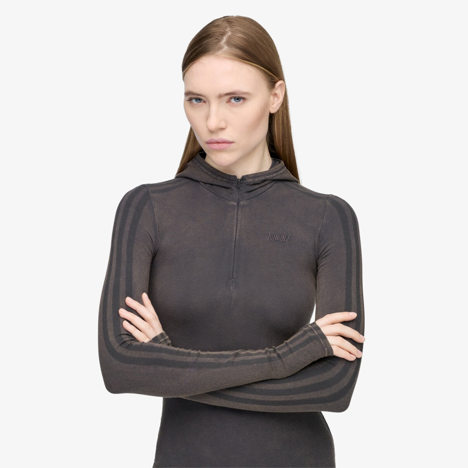 Tričko adidas By Avavav Hooded Dress Carbon S