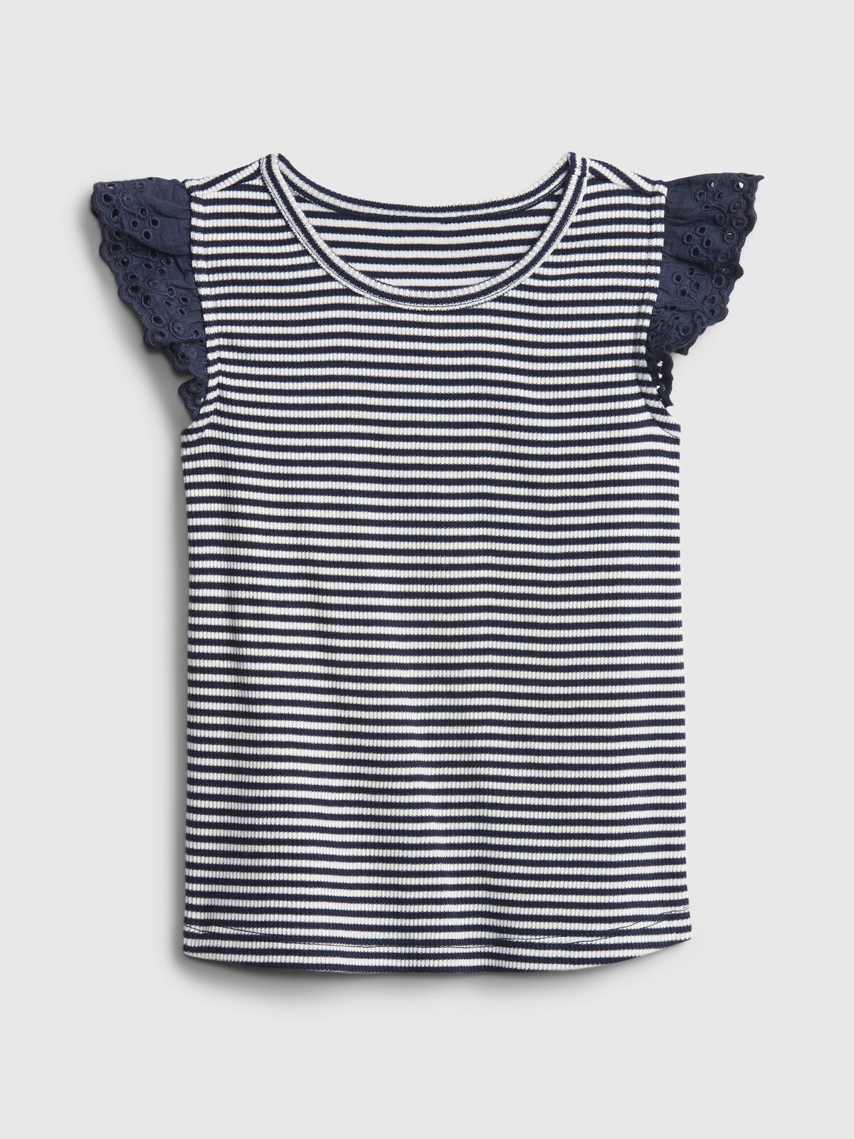 GAP Detské tričko lace-trim tank Šedá