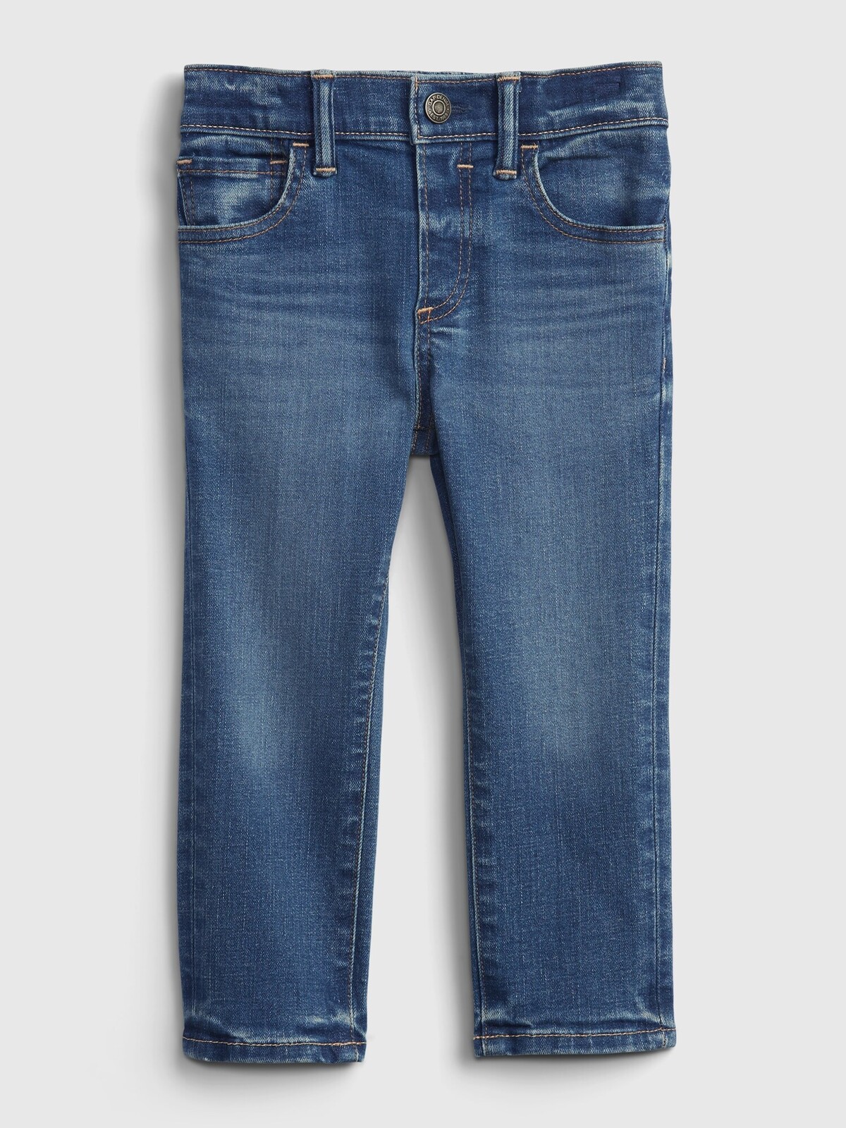 GAP Detské džínsy gen good slim taper with stretch Modrá