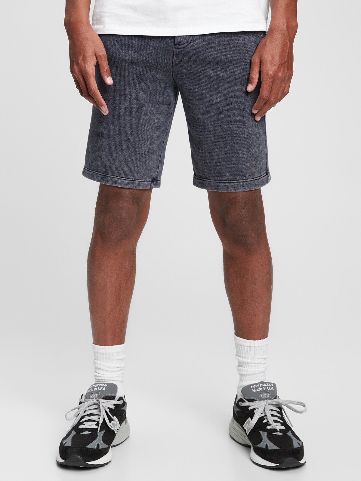 Tmavomodré detské kraťasy GAP teen pull-on easy shorts