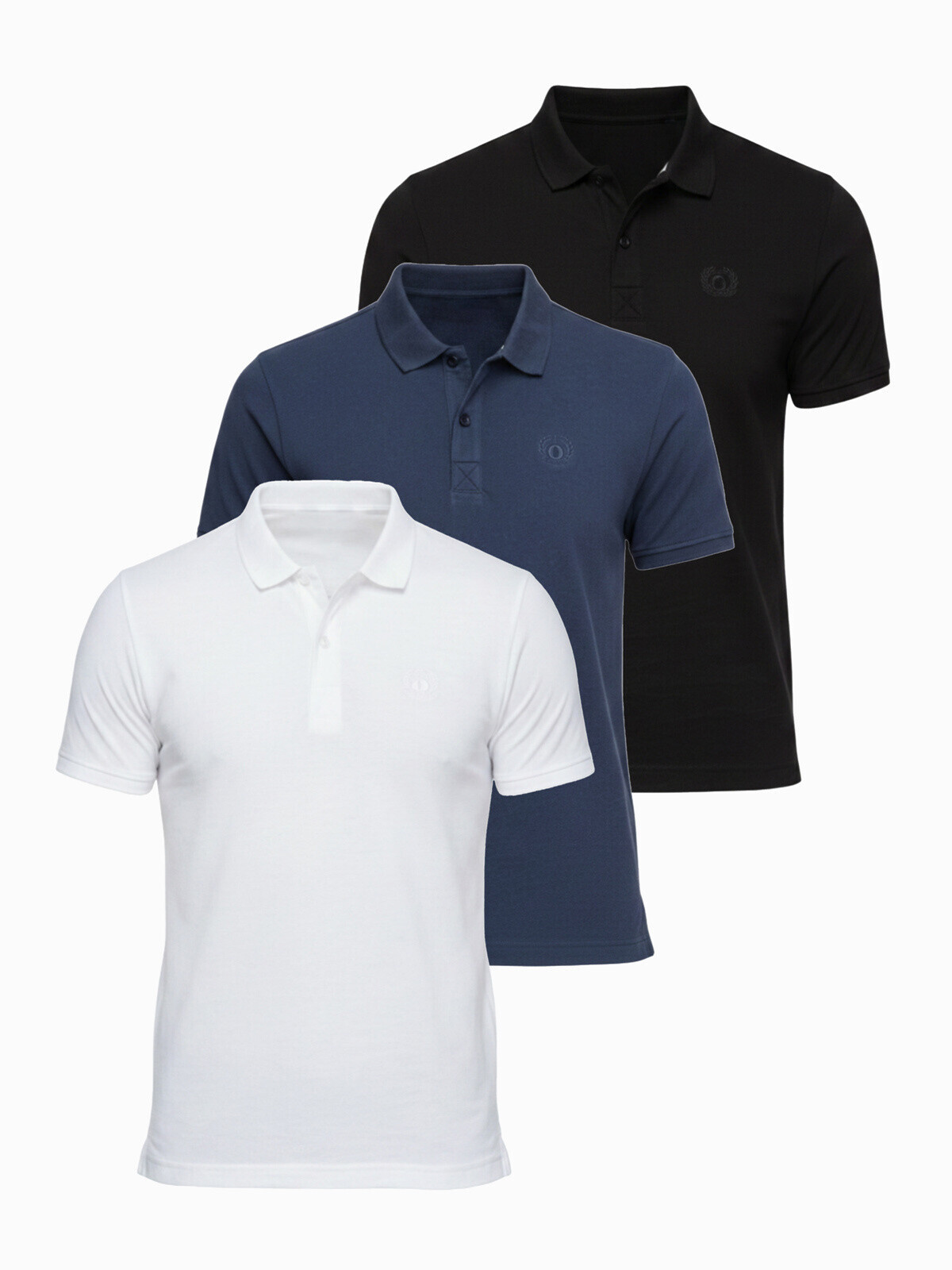 Sada mužských polo tričiek Ombre BASIC