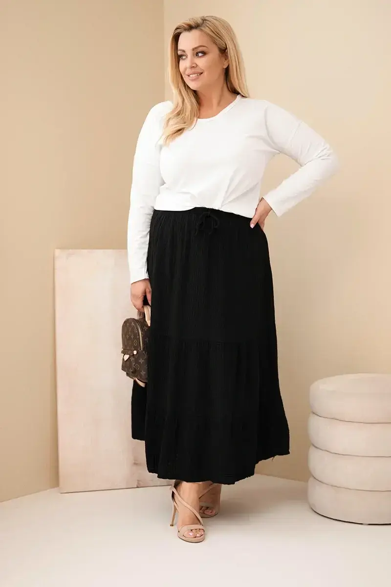 Kesi dámska plus-size mušelínová sukňa