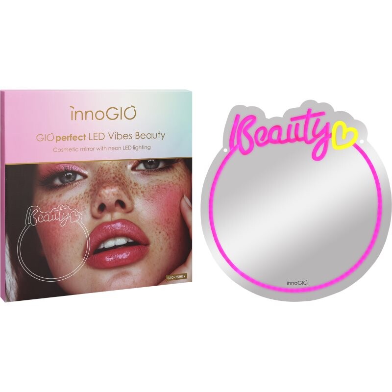 innoGIO Vibes Beauty GIO-759BY kozmetické zrkadielko s LED podsvietením 32,5 cm x 34cm x 1cm 1 ks