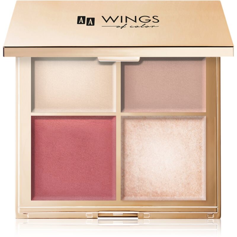 AA Wings of Color Star Secrets Gold Contour Palette kontúrovacia paletka na tvár 5 g