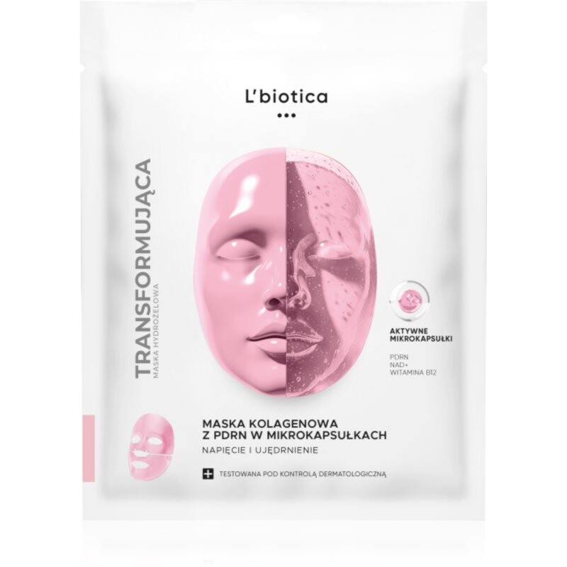 L’biotica Transforming Collagen Mask with PDRN in Microcapsules kolagenová maska pre spevnenie pleti 1 ks
