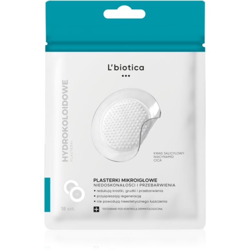 L’biotica Microneedle Patches náplasti na problematickú pleť 18 ks