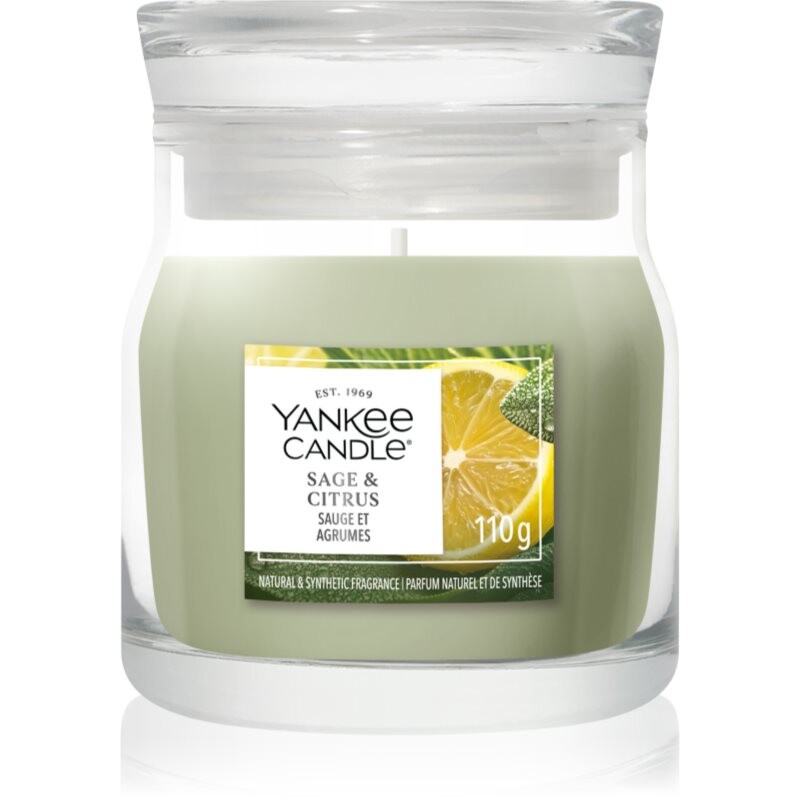 Yankee Candle Sage & Citrus vonná sviečka Signature 110 g