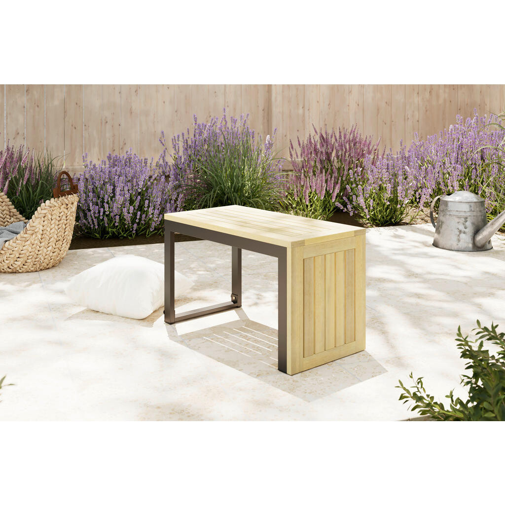 Ambia Garden STÔL NA TERASU, drevo, kov, 35/71/41 cm